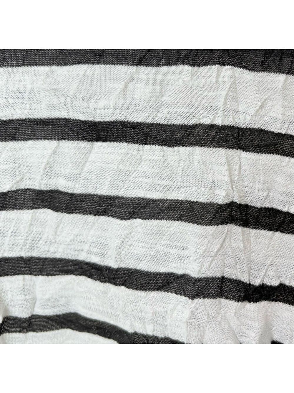 Vecceli Italy Lagenlook Asymmetrical Hem Stripe Tunic Top Fairy Grunge L - Picture 6 of 10